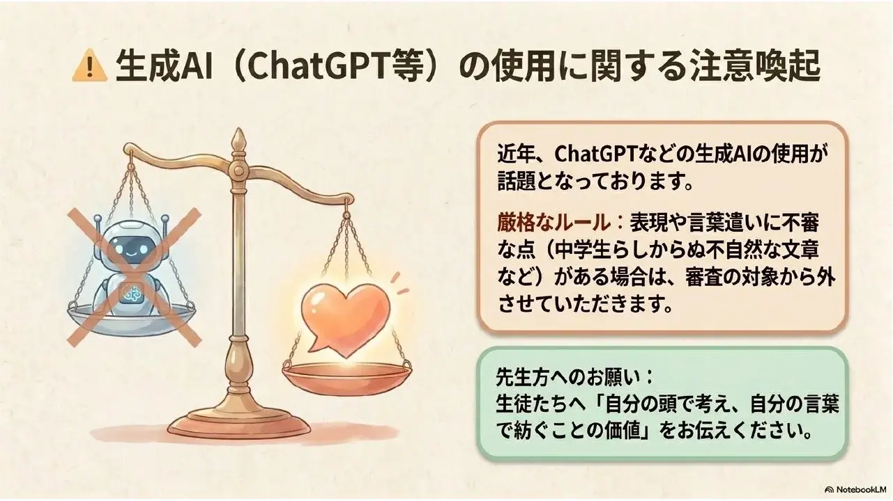 生成AI（ChatGPT等）の使用に関する注意喚起