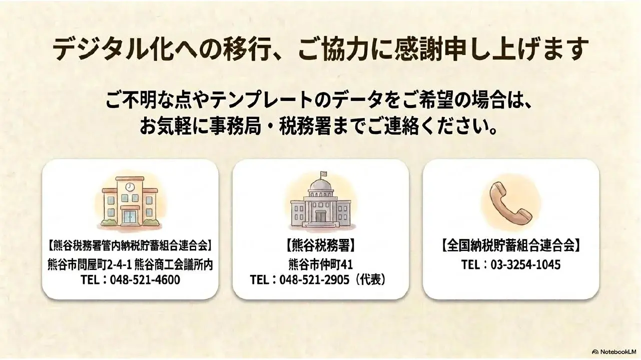 デジタル化への移行、ご協力に感謝申し上げます
